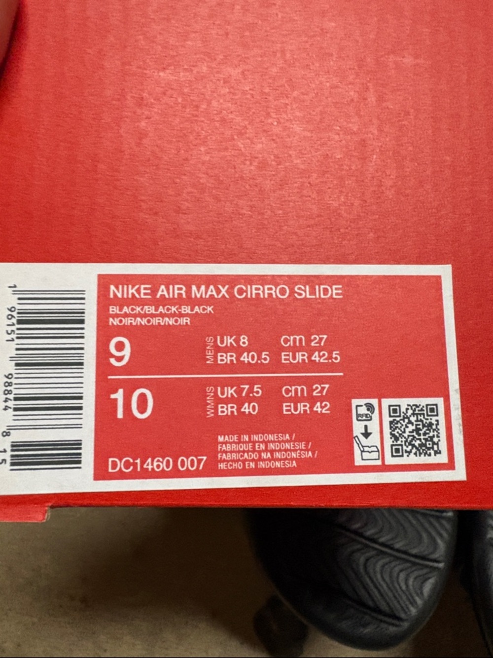 Nike Air Max Cirro Men's Black Slide Sandals - Picture 4 of 4